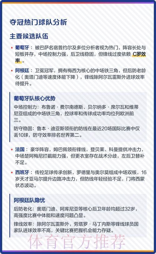 世界杯夺冠热门安全预测 世界杯夺冠热门安全预测
